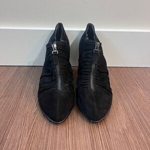 Black Suede Ankle Booties